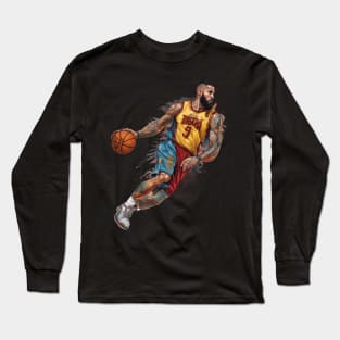 Basketball Dribble Long Sleeve T-Shirt